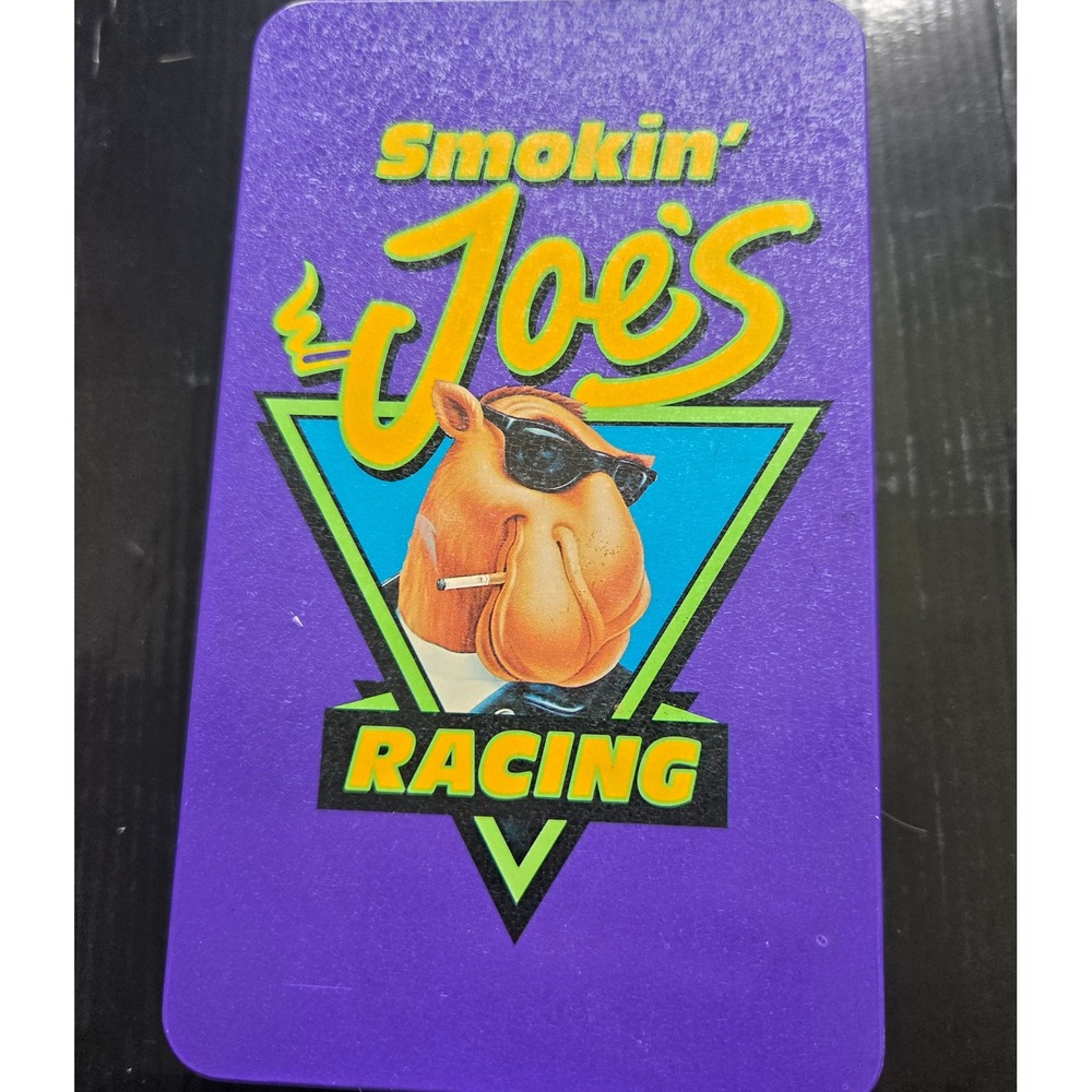 Vintage Smokin Joe's Racing Joe Camel‎ Purple Collectible Tin with Matchbooks